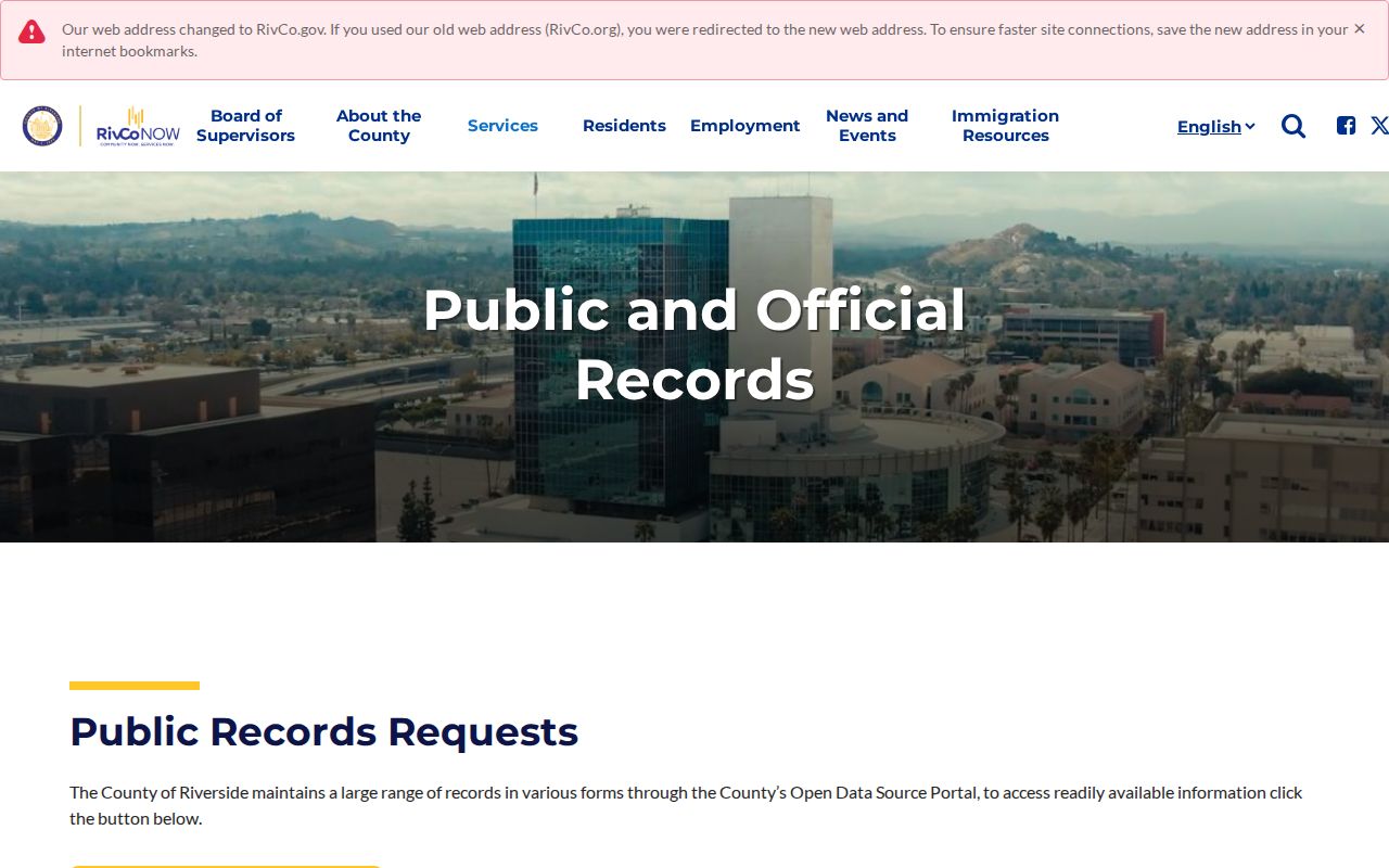 Riverside County 72 hour release public records request path